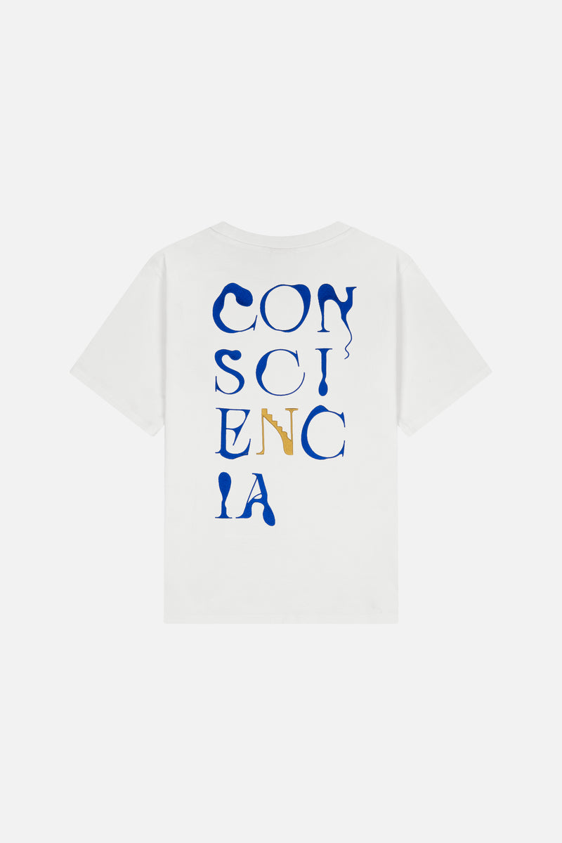 Consciencia T-Shirt — White, Tomorrowland 2026 collectible, front view