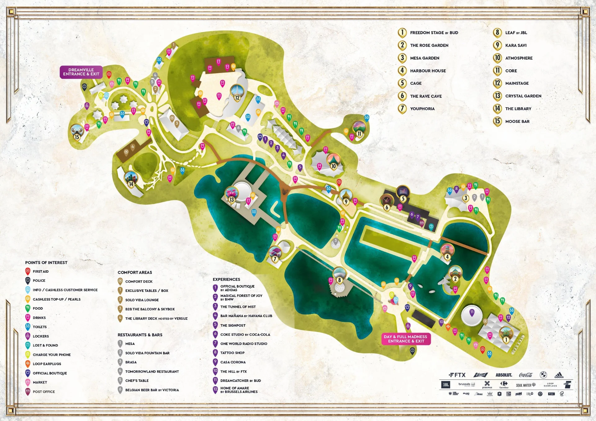 Tomorrowland 2022 — official festival grounds map