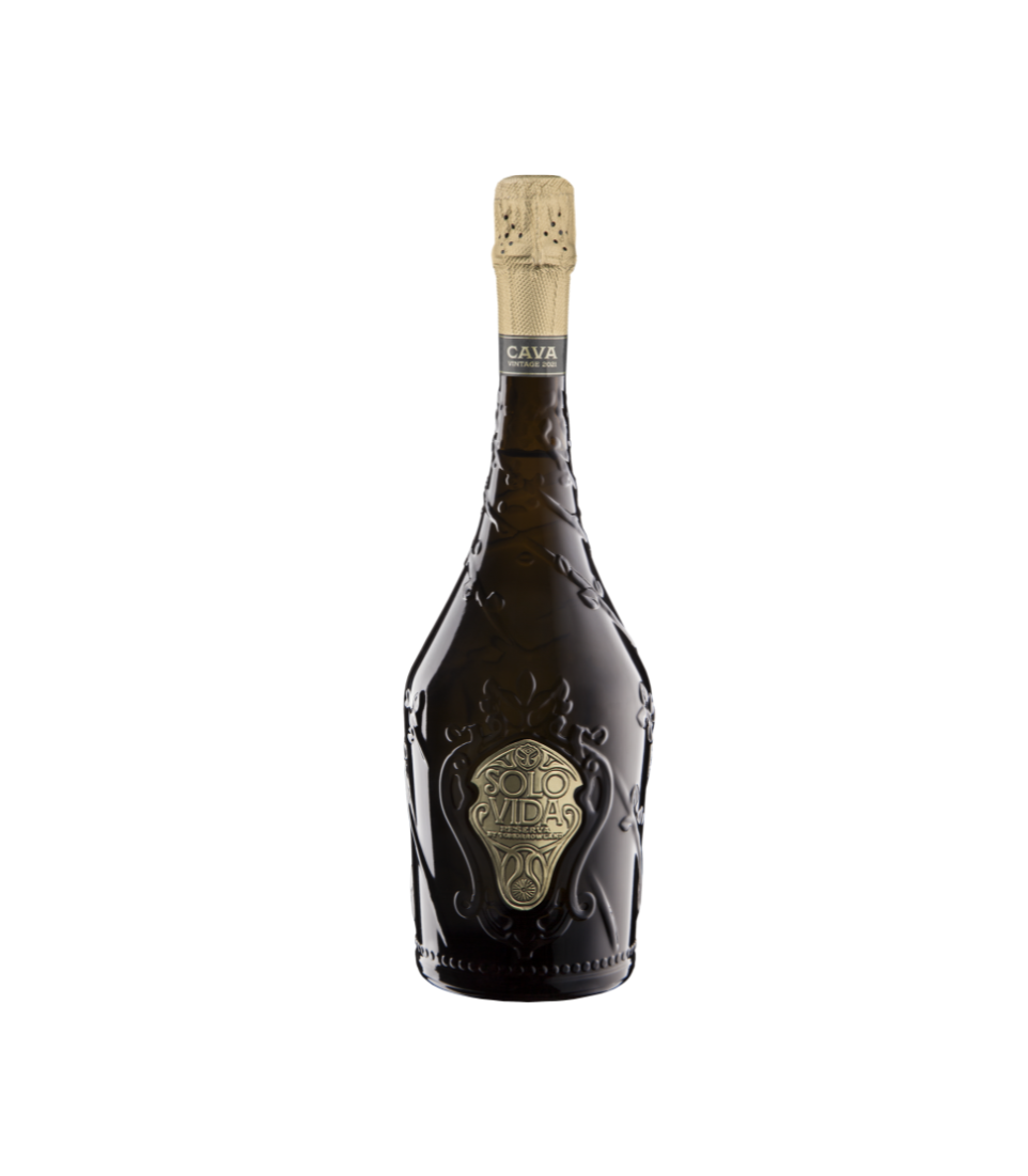 Solo Vida Brut Nature Reserva — Premium Gift Pack, Tomorrowland festival collectible, detail view