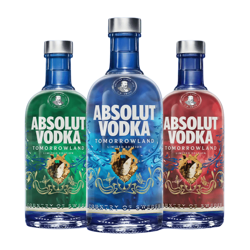 Absolut Blue Tomorrowland Edition 2026, Tomorrowland 2026 festival collectible, detail view