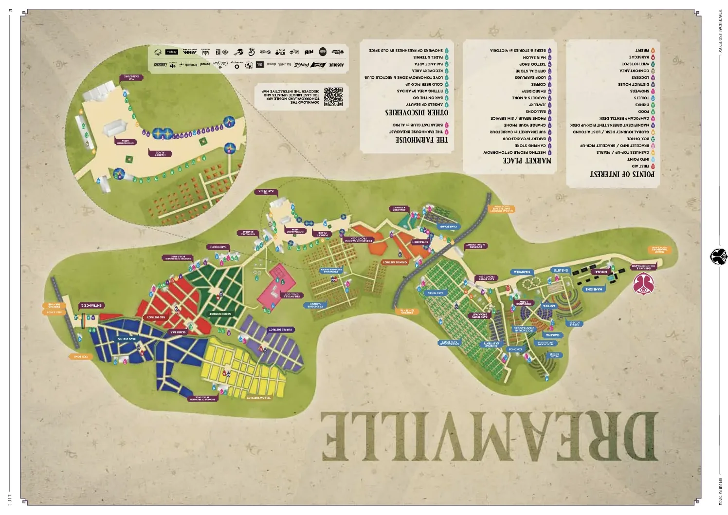 Tomorrowland 2024 — official DreamVille camping map