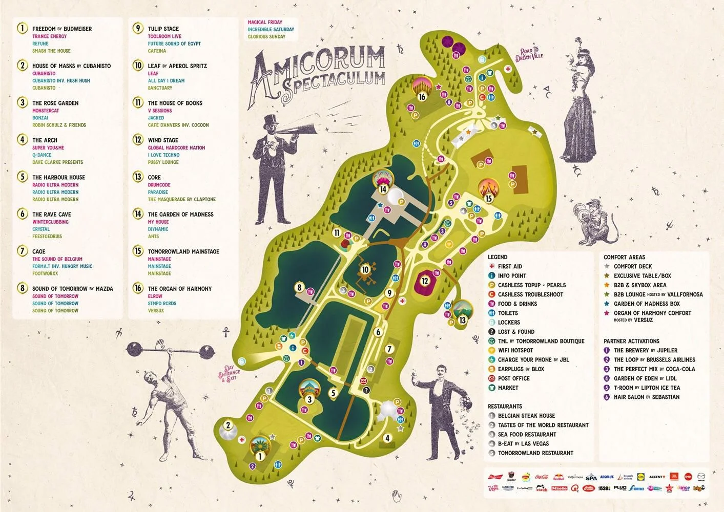 Tomorrowland 2017 — official festival grounds map