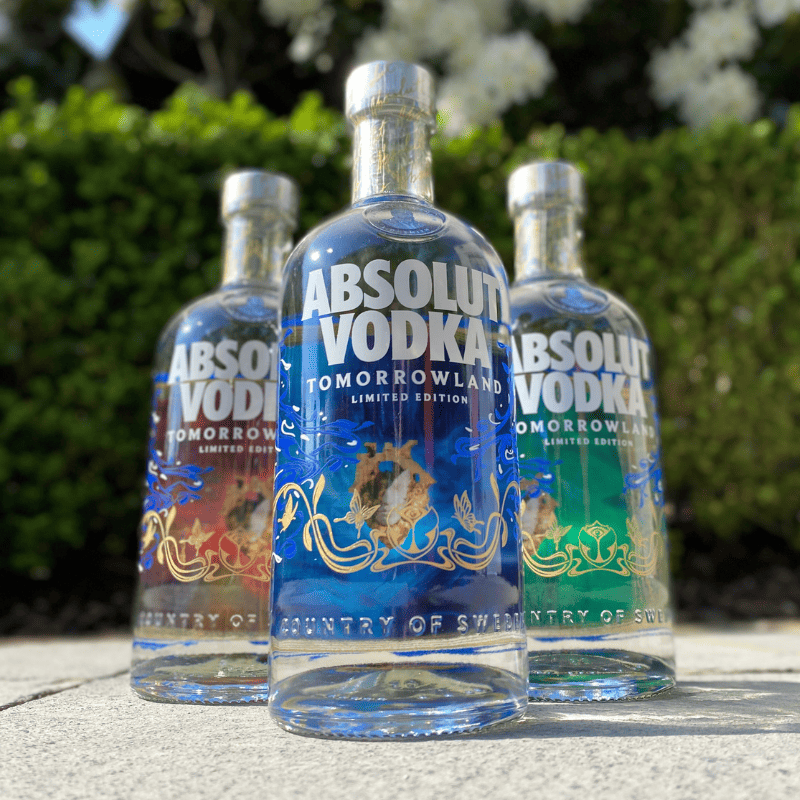 Absolut Blue Tomorrowland Edition 2026, Tomorrowland 2026 festival collectible, detail view
