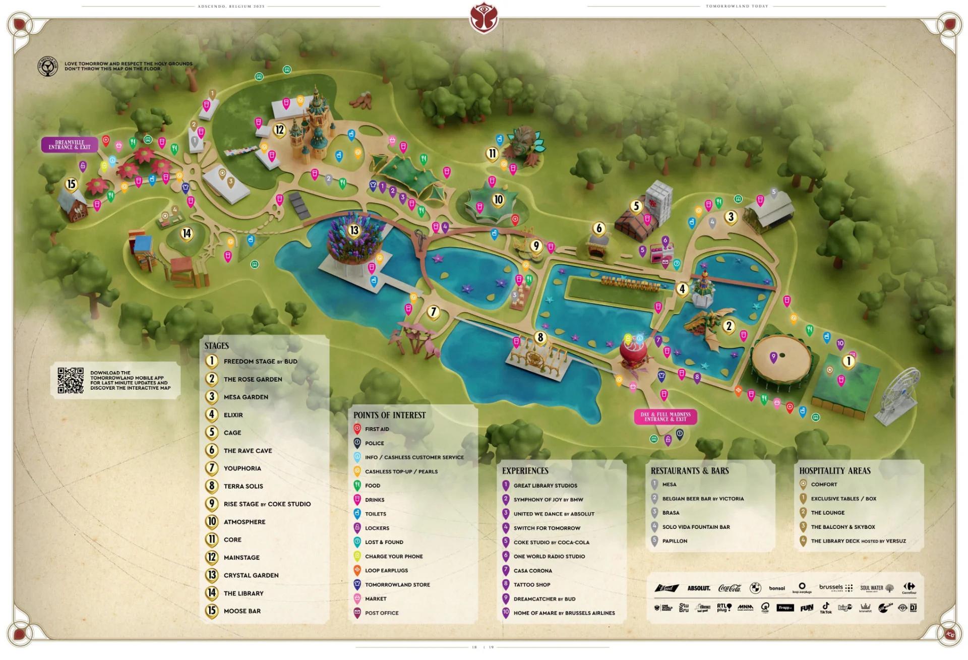 Tomorrowland 2023 — official festival grounds map