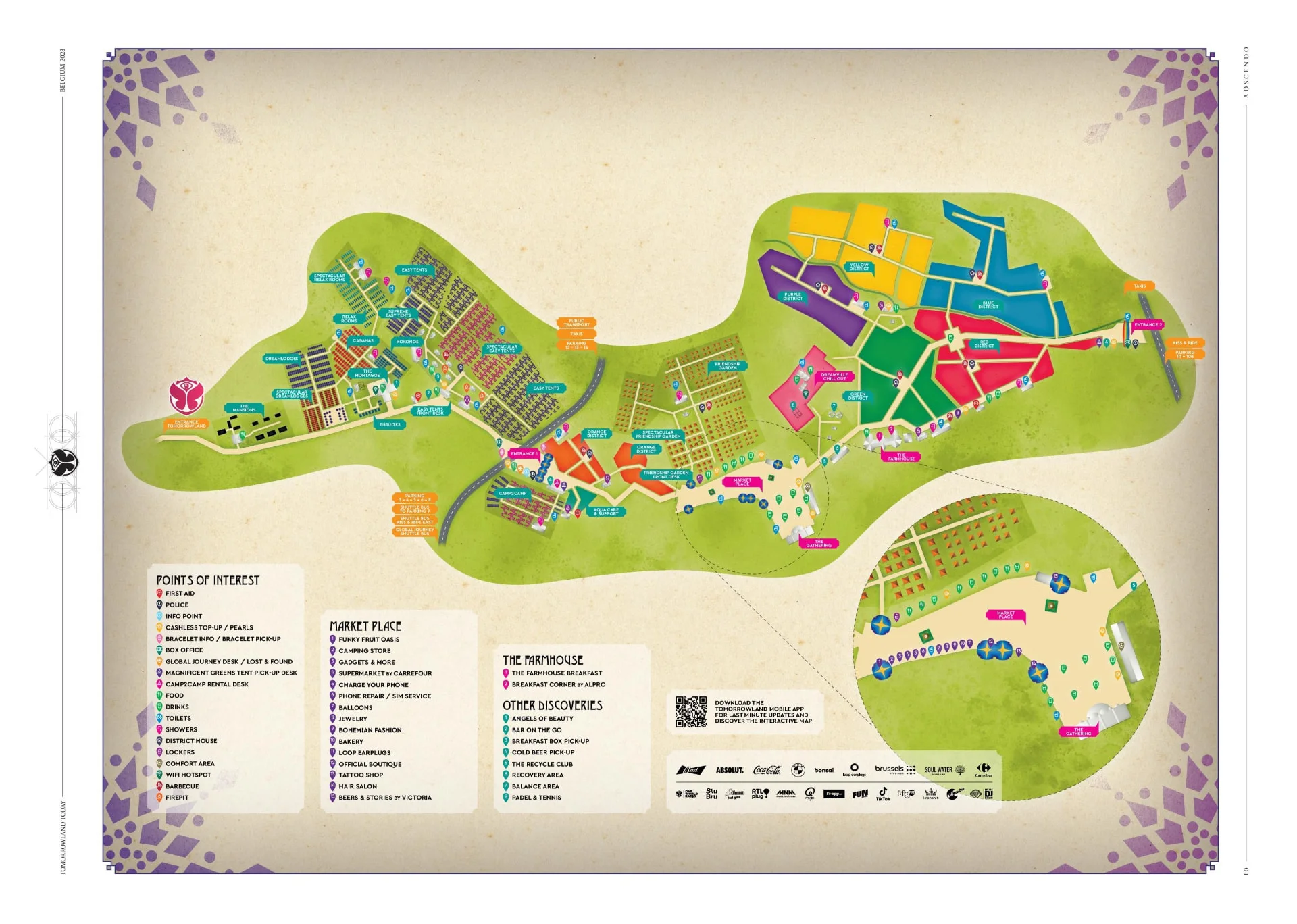 Tomorrowland 2023 — official DreamVille camping map