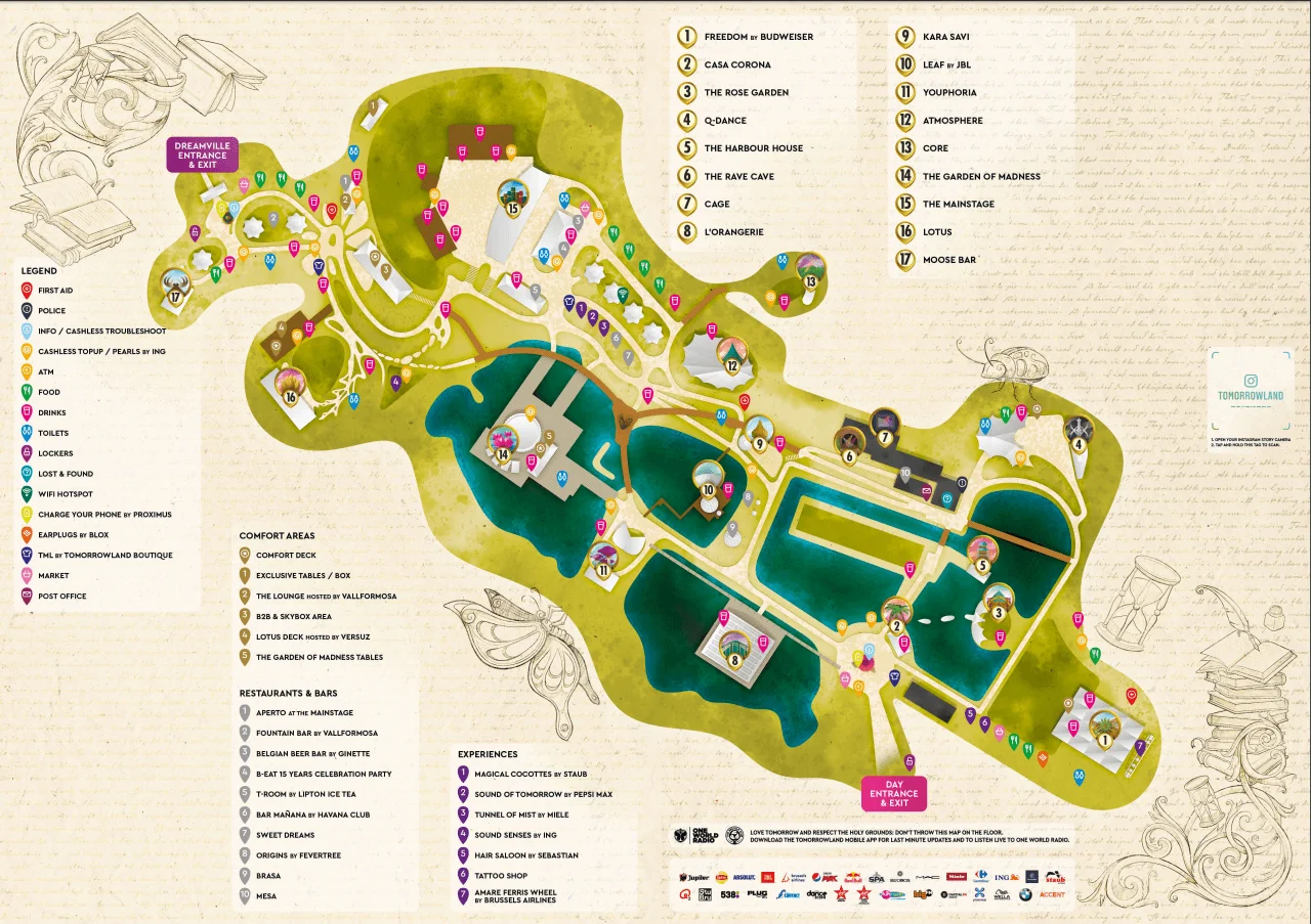 Tomorrowland 2019 — official festival grounds map