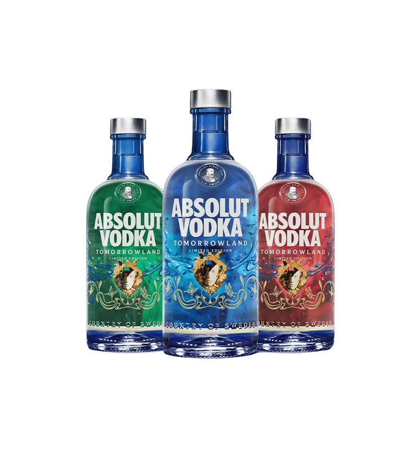 Absolut Blue Tomorrowland Edition 2026, Tomorrowland 2026 festival collectible, front view