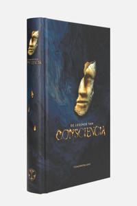 De Legende van Consciencia — Hardcover (NL), Tomorrowland 2026 festival collectible, detail view