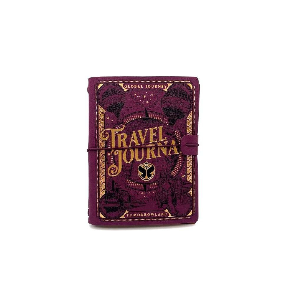 Global Journey Travel Journal 2025, Tomorrowland 2025 festival collectible, front view
