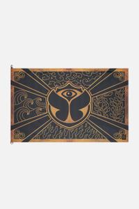 Official 20 Years Tomorrowland Flag, Tomorrowland 2025 festival collectible, detail view