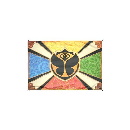 Official Tomorrowland Flag Tomorrowland festival collectible, front view