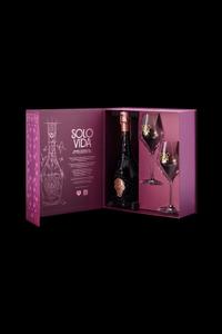 Solo Vida Rosé Reserva Premium Gift Pack, Tomorrowland 2021 festival collectible, detail view