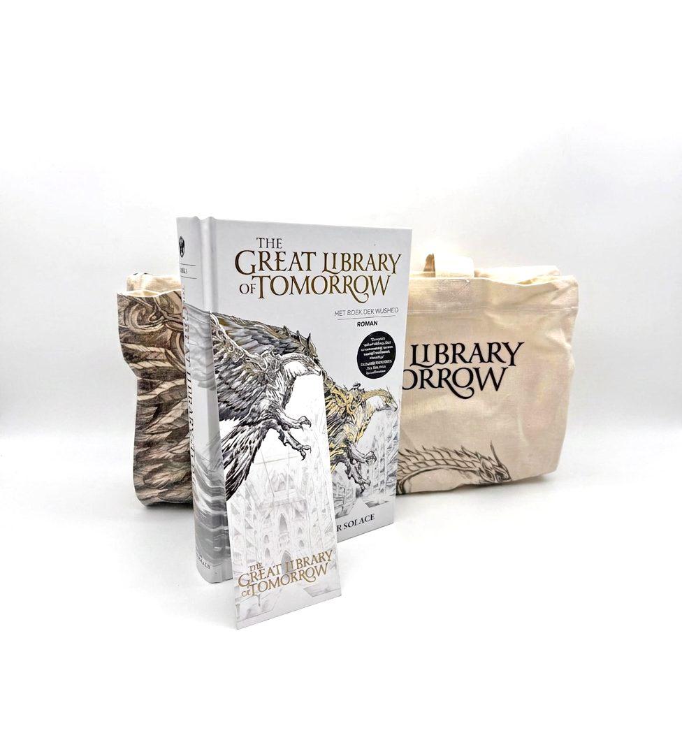The Great Library of Tomorrow: Special Package Edition, Tomorrowland 2024 festival collectible, front view