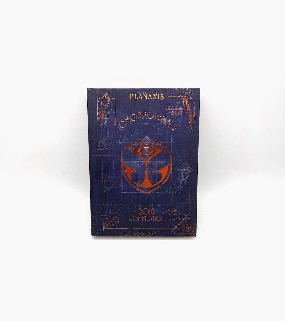 The Story of Planaxis CD , Tomorrowland 2018 festival collectible, front view