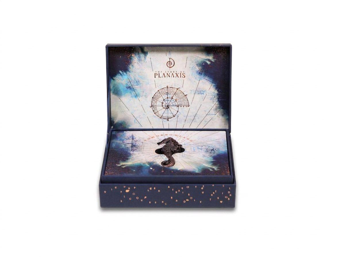 The Story of Planaxis - Treasure Case 2018, Tomorrowland 2018 festival collectible, front view