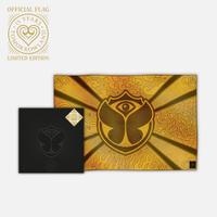 Tomorrowland 15 Years flag, Tomorrowland 2019 festival collectible, detail view