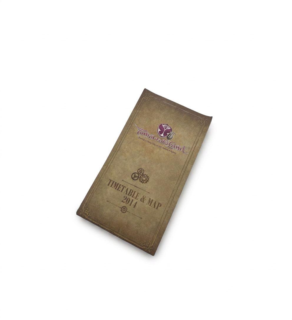 Tomorrowland 2014 Timetable & Floorplan, Tomorrowland 2014 festival collectible, front view