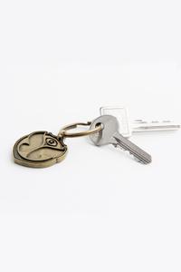 Tomorrowland Metal Keychain, Tomorrowland festival collectible, detail view