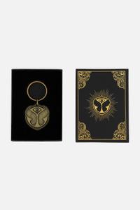 Tomorrowland Metal Keychain, Tomorrowland festival collectible, detail view