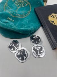 Tomorrowland Token Bag & Timetable Booklet, Tomorrowland 2013 festival collectible, detail view