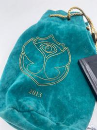 Tomorrowland Token Bag & Timetable Booklet, Tomorrowland 2013 festival collectible, detail view