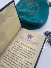 Tomorrowland Token Bag & Timetable Booklet, Tomorrowland 2013 festival collectible, detail view