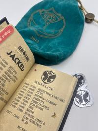 Tomorrowland Token Bag & Timetable Booklet, Tomorrowland 2013 festival collectible, detail view