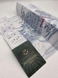 Tomorrowland Winter 2024 – Ski & Resort Map + Floorplan & Line-Up, Tomorrowland 2024 festival collectible, detail view