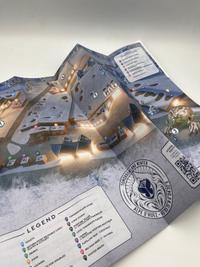 Tomorrowland Winter 2024 – Ski & Resort Map + Floorplan & Line-Up, Tomorrowland 2024 festival collectible, detail view