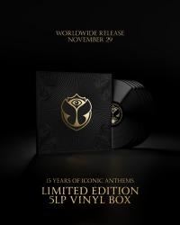 Tomorrowland XV Vinyl (5LP) – The Best of 15 Years Tomorrowland, Tomorrowland 2019 festival collectible, detail view